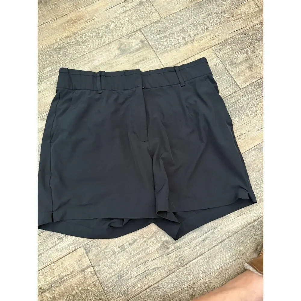 Nike Dri-FIT Victory Shorts Size L Black Stretch Mid-Rise Classic Zip Fly Golf